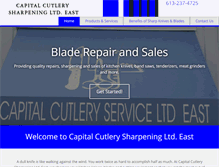 Tablet Screenshot of capitalcutleryeast.com